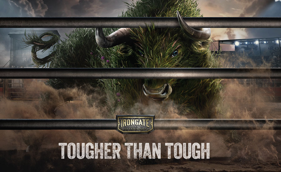 IRONGATE Herbicide. Tougher than tough.